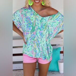 Loose Painted Floral Tee